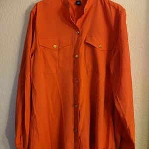 Chaps orange blouse